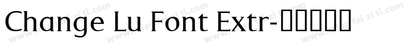Change Lu Font Extr字体转换